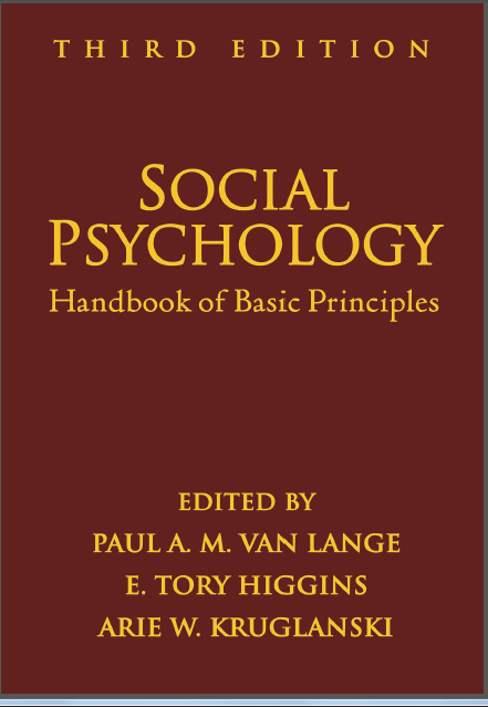 Book cover: Social psychology : handbook of basic principles