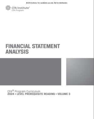 Book cover: Financial statement analysis