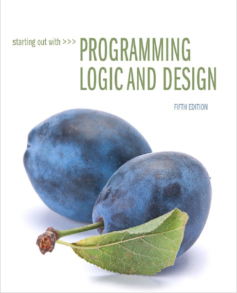 Book cover: Starting out with programming language and design