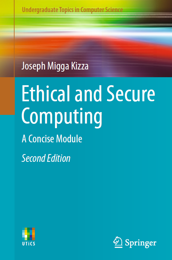 Book cover: Ethical and secure computing: a concise module