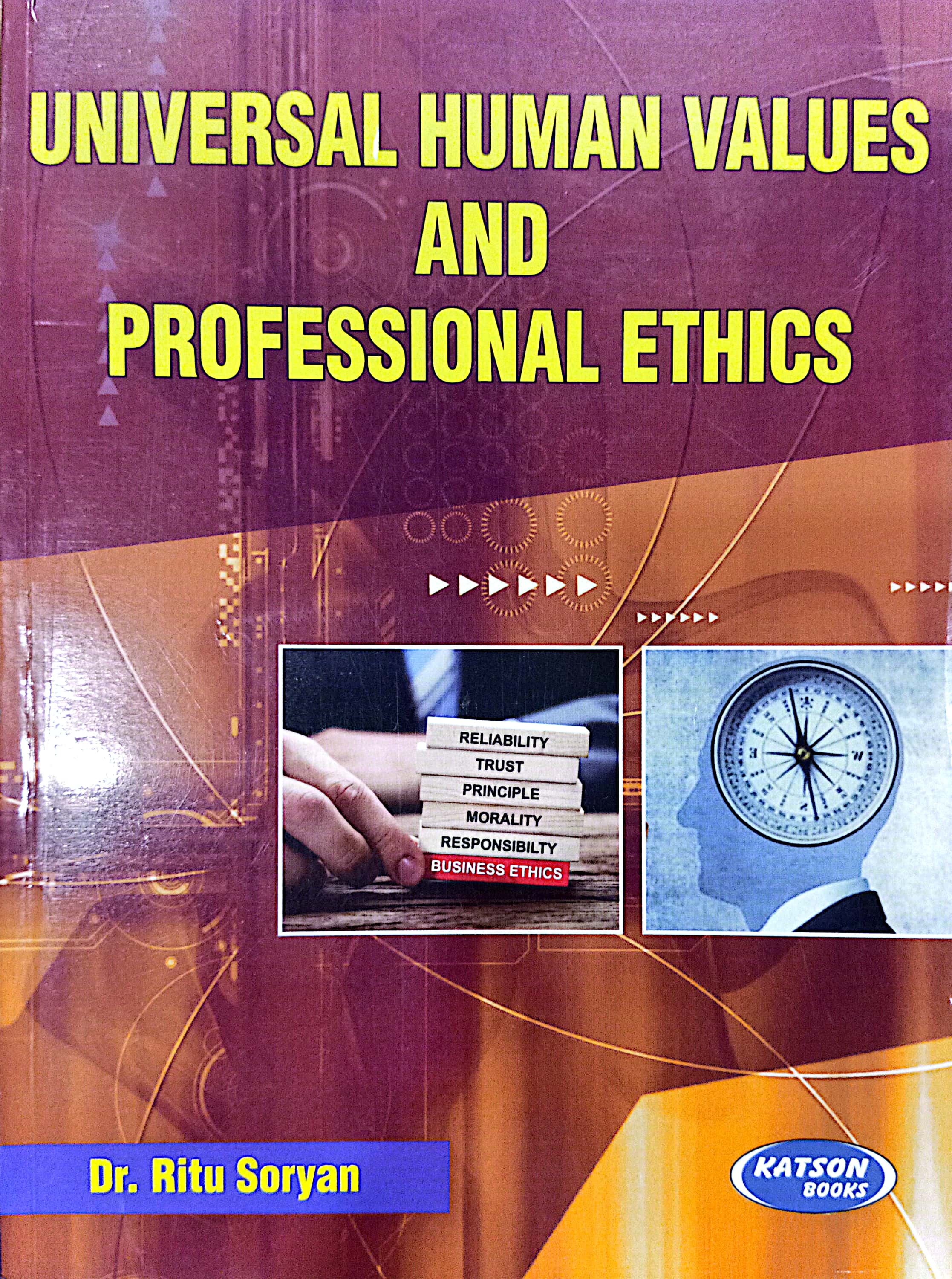Book cover: Universal human values and professional ethics