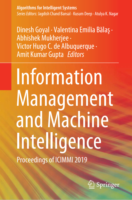 Book cover: Information management and machine intelligence