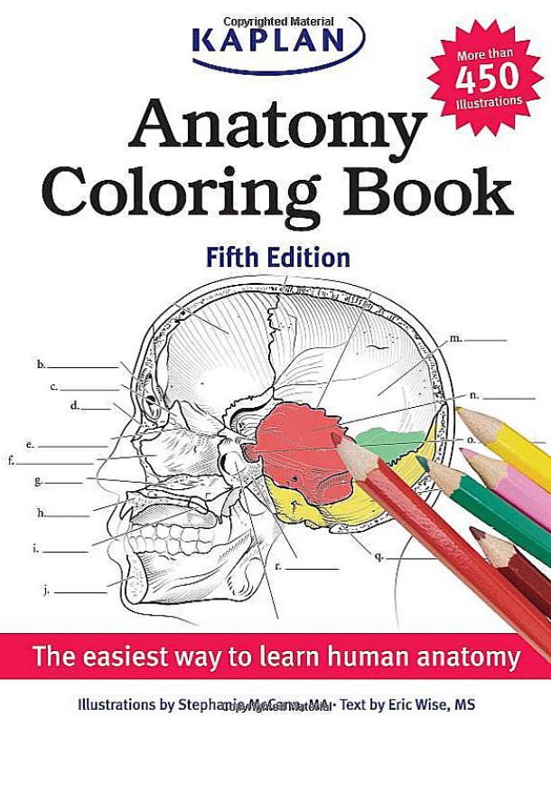 Book cover: Kaplan anatomy coloring book