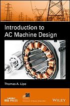 Book cover: Introduction to ac machine design