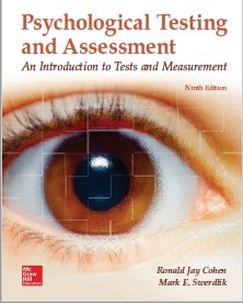 Book cover: Psychological testing and assessment : an introduction to tests and measurement