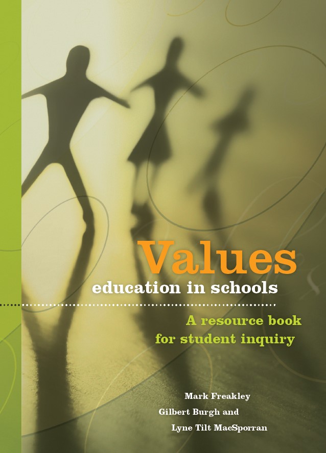 Book cover: Values education in schools : a resource book for student inquiry