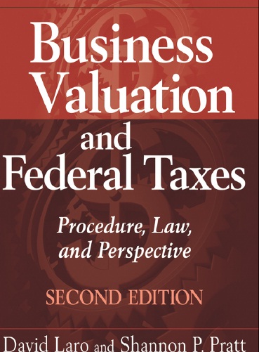 Book cover: Business valuation and federal taxes  procedure, law, and perspective