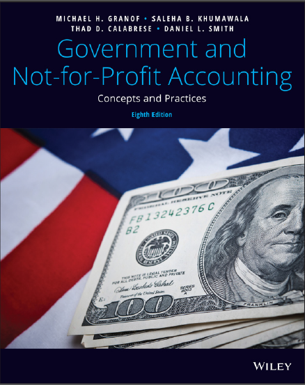 Book cover: Government and not-for-profit accounting: concepts and practices.