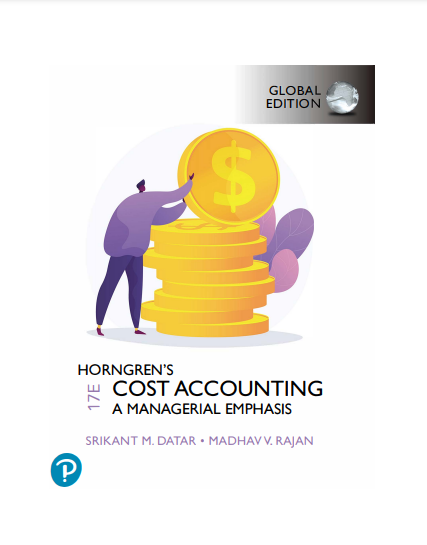Book cover: Horngren’s cost accounting : a managerial emphasis