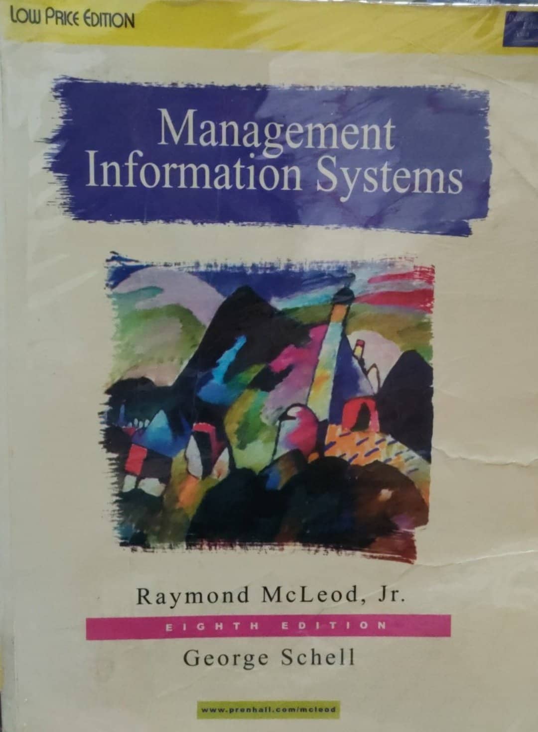 Book cover: Management information systems.