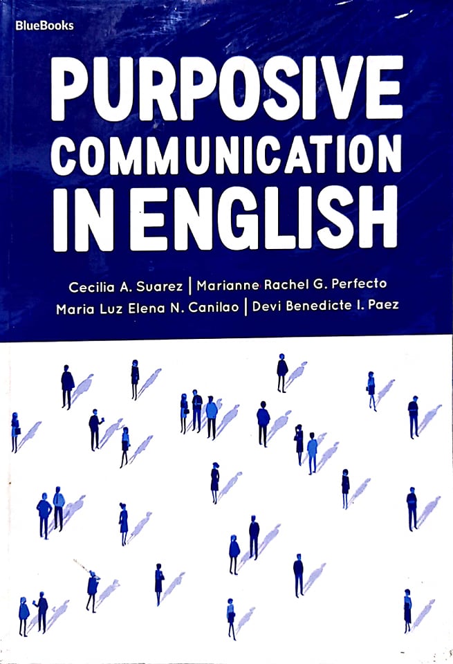 Book cover: Purposive communication in english