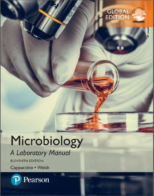 Book cover: Microbiology: a laboratory manual.