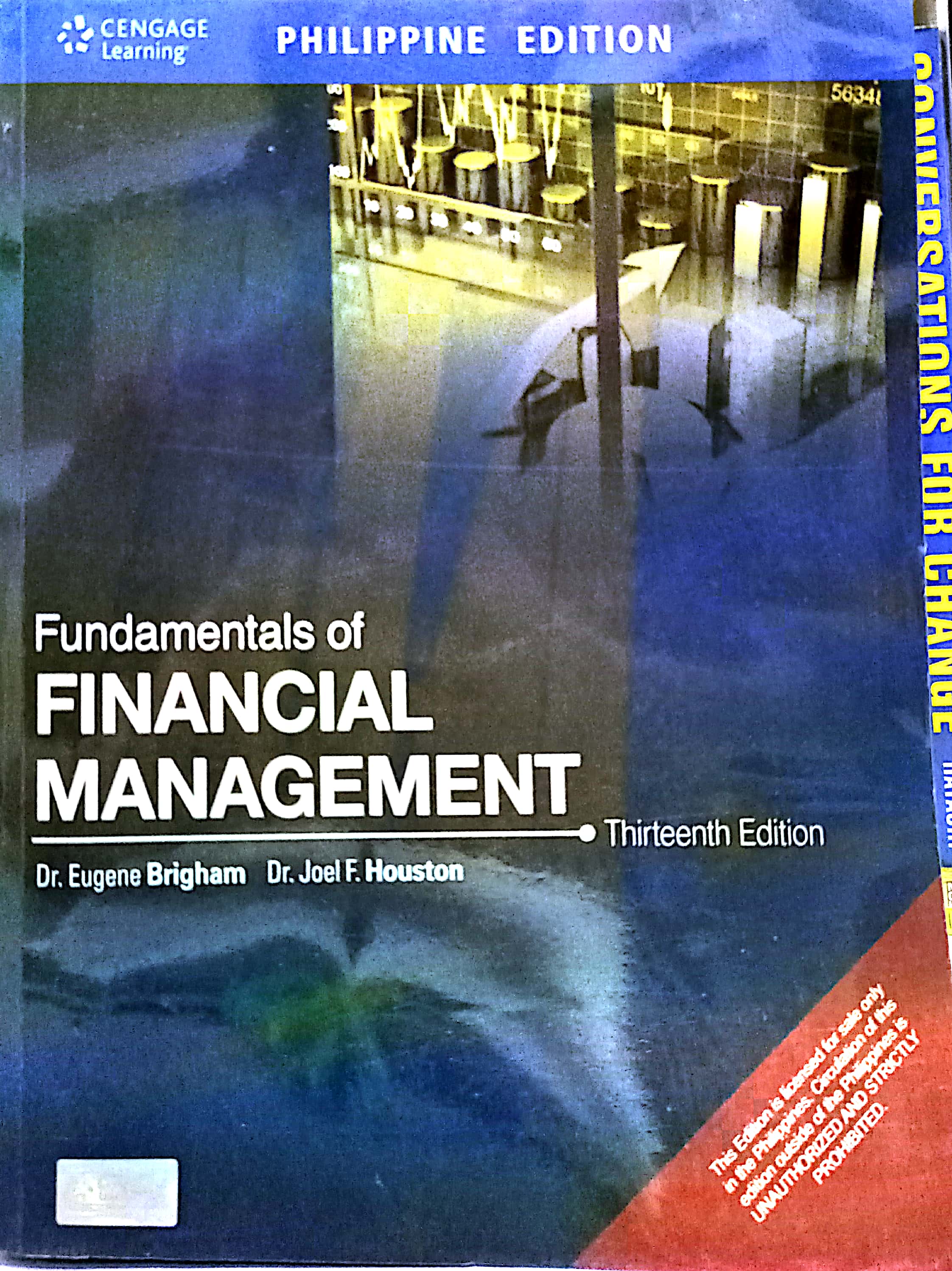 Book cover: Fundamentals of financial management