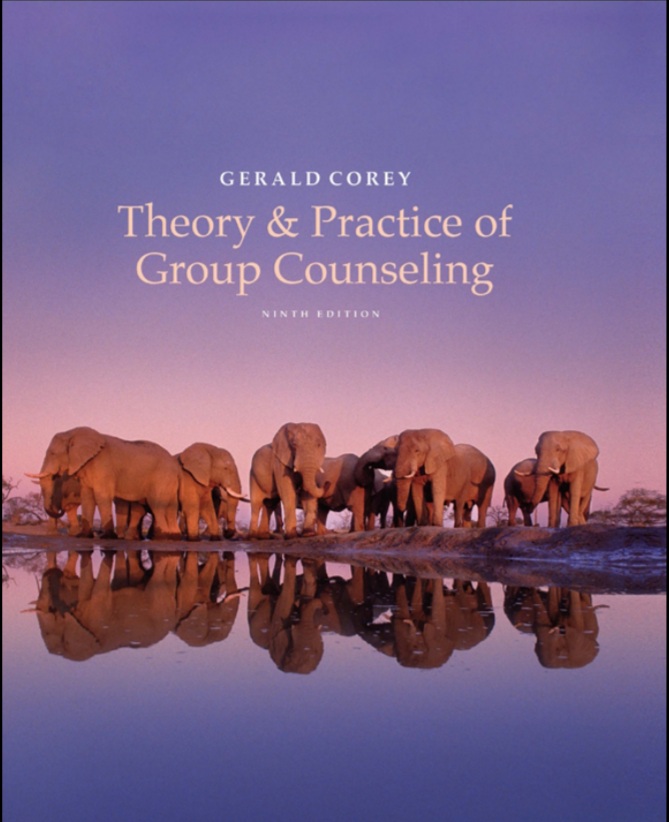 Book cover: Theory & practice of group counseling