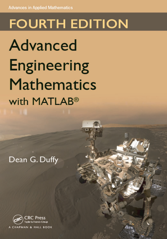Book cover: Advanced engineering mathematics with MATLAB