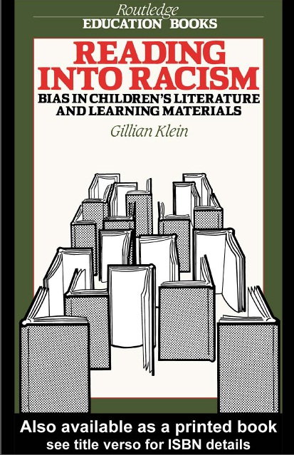 Book cover: Reading into racism bias in children’s literature and learning materials
