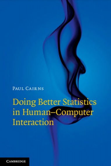 Book cover: Doing better statistics in human-computer interaction