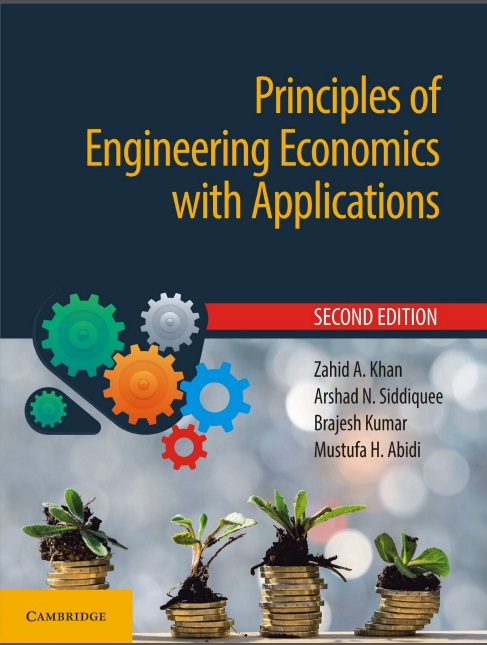 Book cover: Principles of engineering economics with applications