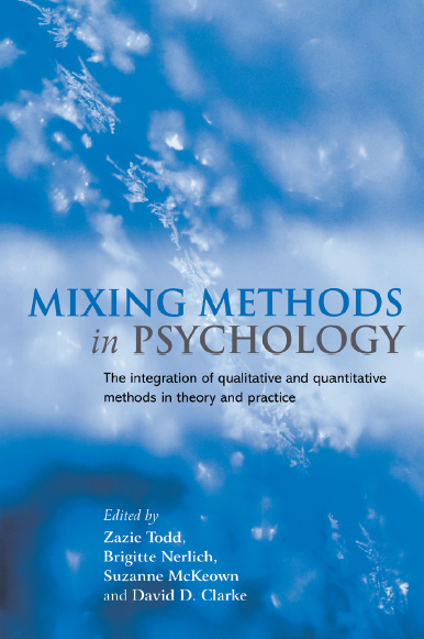 Book cover: Mixing methods in psychology