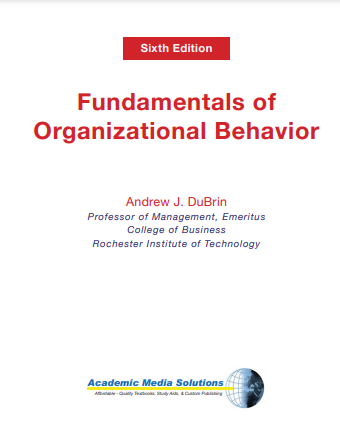 Book cover: Fundamentals of organizational behavior.