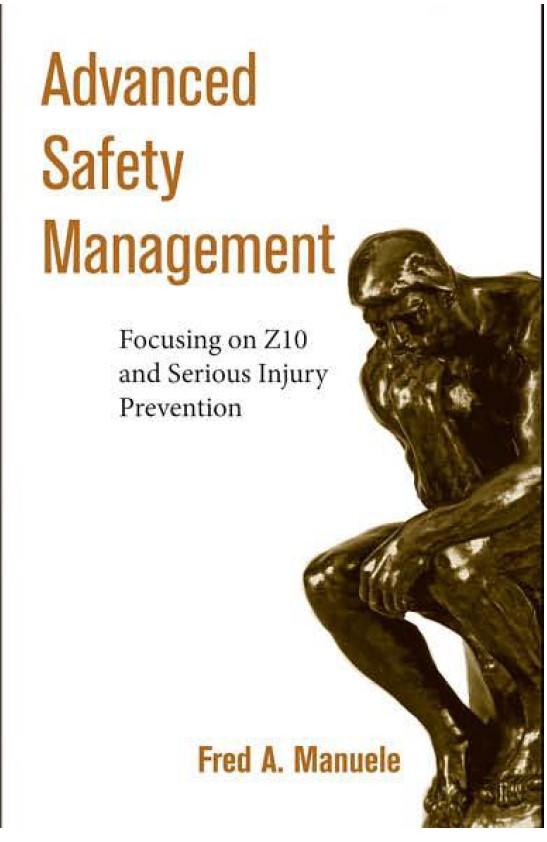 Book cover: Advanced safety management focusing on Z10 and serious injury prevention