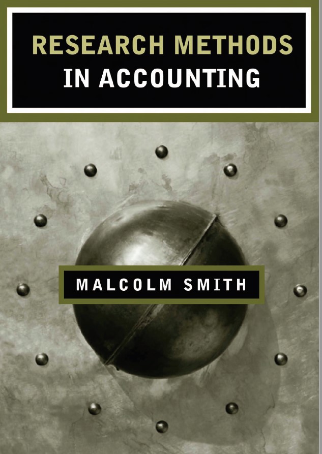 Book cover: Research methods in accounting