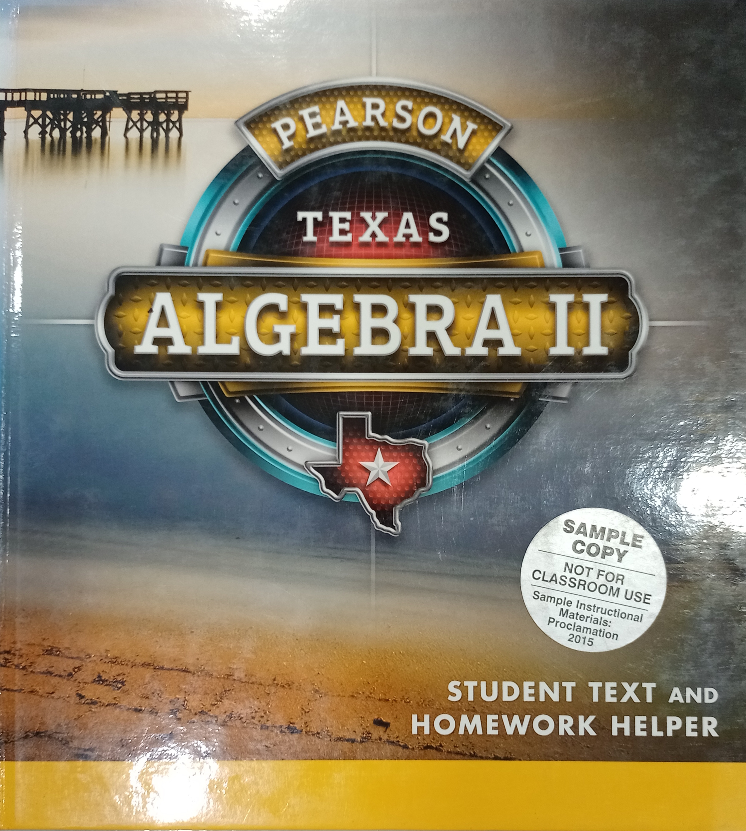Book cover: Algebra II: student text and homework helper