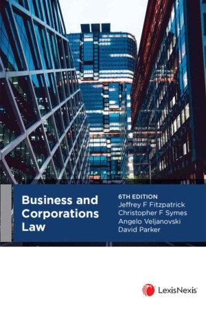 Book cover: Business and corporations law