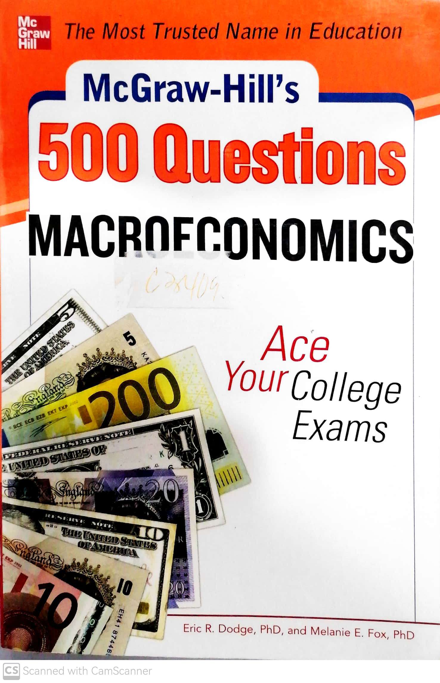 Book cover: 500 macroeconomics questions : ace your college exams
