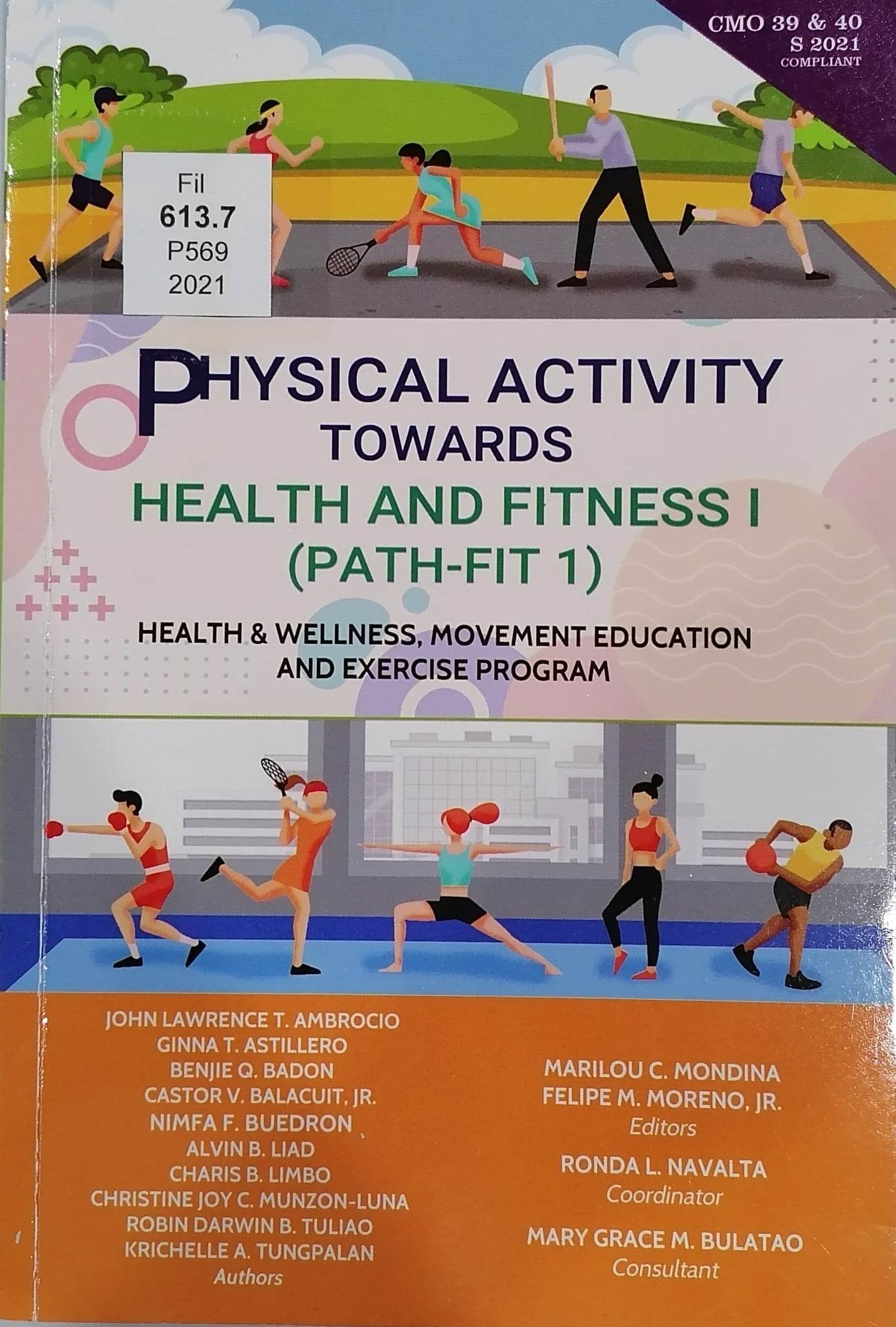 Book cover: Physical activity towards health and fitness I (PATH-FIT 1)