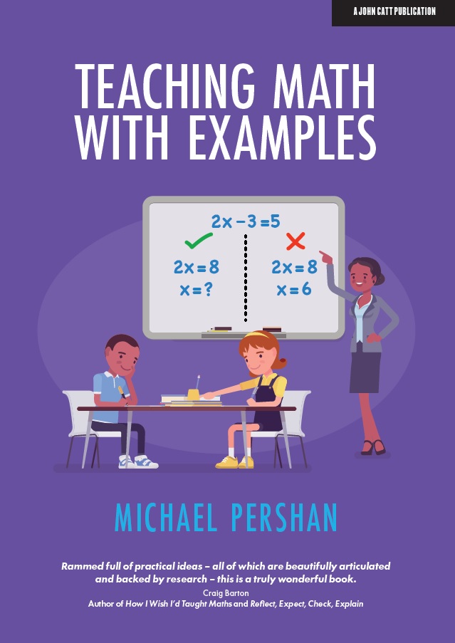 Book cover: Teaching math with examples.