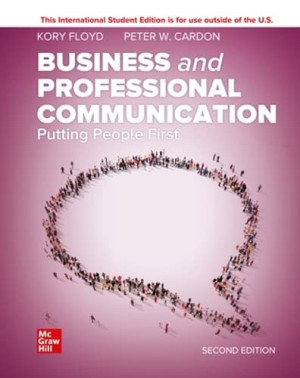 Book cover: Business and professional communication