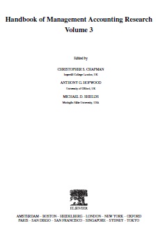 Book cover: Handbook of management accounting research vol. 3