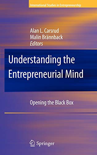 Book cover: Understanding the entrepreneurial mind : opening the black box
