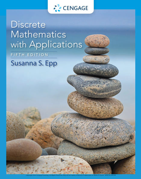 Book cover: Discrete mathematics with applications