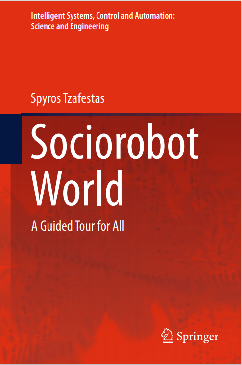 Book cover: Sociorobot world: a guided tour for all.