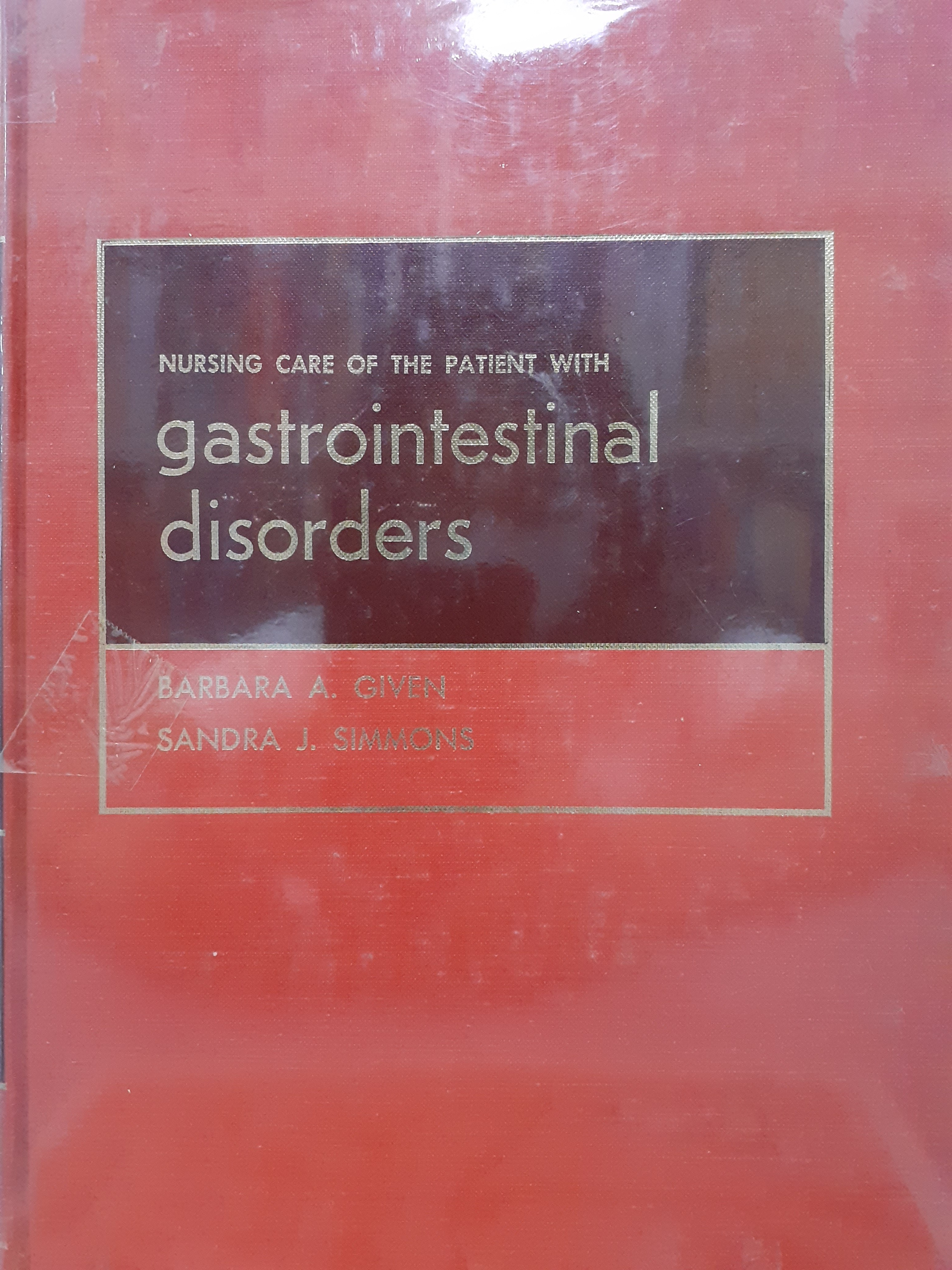 Book cover: Nursing care of patient with gastrointestinal disorders