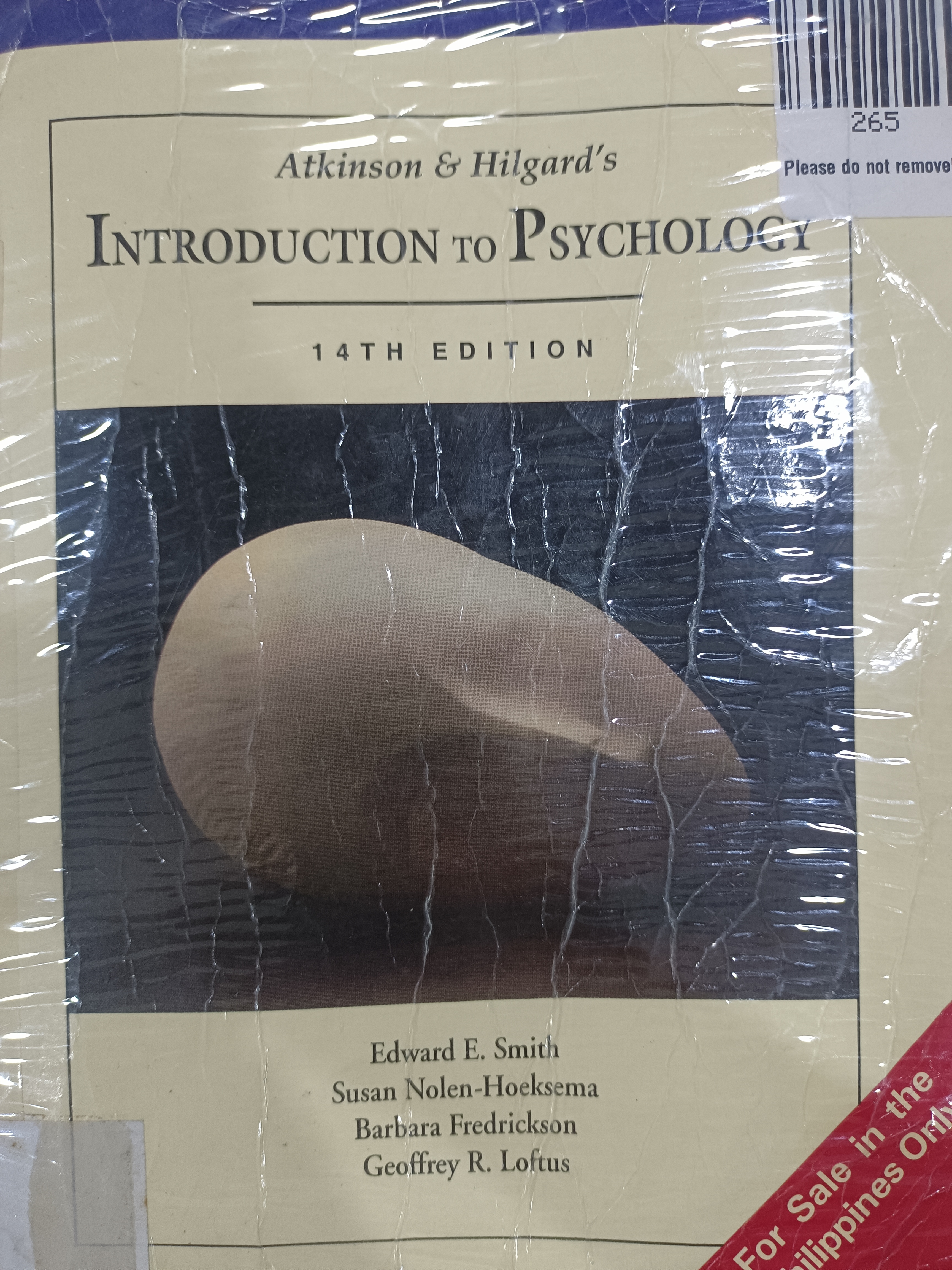 Book cover: Atkinson & Hilgard's introduction to psychology