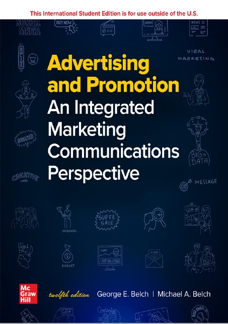 Book cover: Advertising and promotion: an integrated marketing communications perspective.