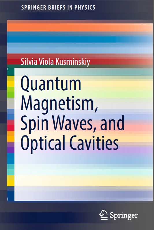 Book cover: Quantum magnetism, spin waves, and optical cavities.