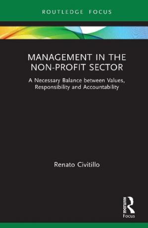 Book cover: Management in thenon-profit sector :  a necessary balance between values, responsibility and accountability