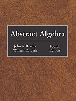 Book cover: Abstract algebra