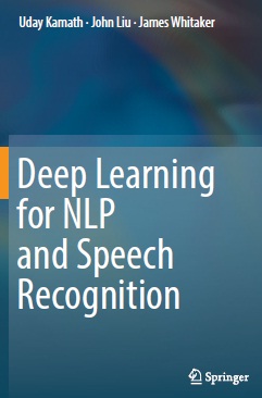 Book cover: Deep learning for NLP and speech recognition