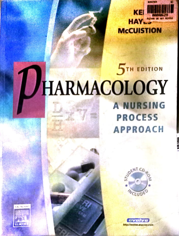 Book cover: Pharmacology: a nursing process approach.