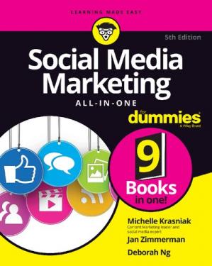 Book cover: Social media marketing all-in-one for dummies
