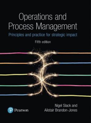 Book cover: Operations and process management : principles and practice for strategic impact