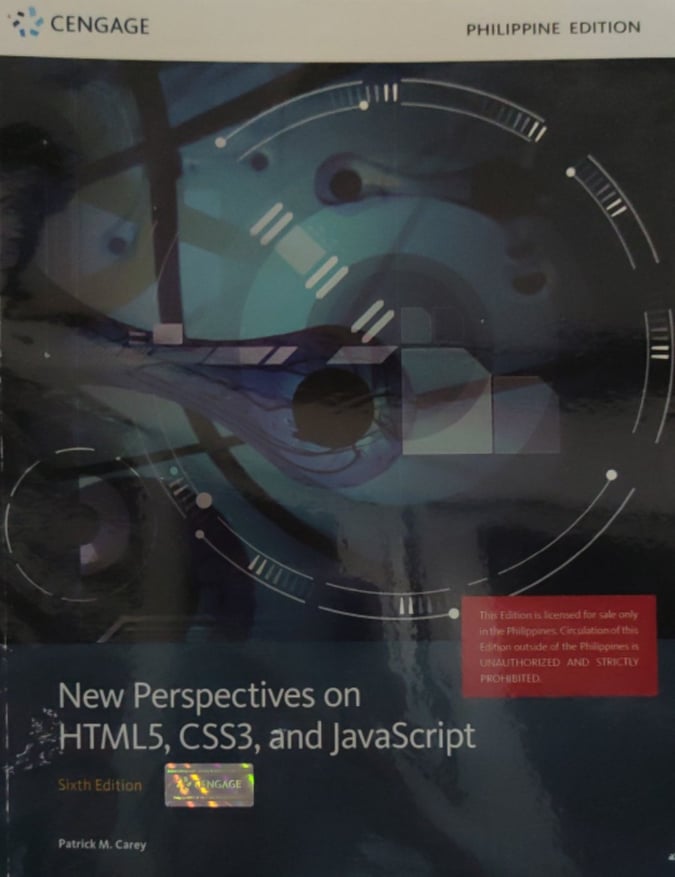 Book cover: New perspectives on HTML5, CSS3, and JavaScript