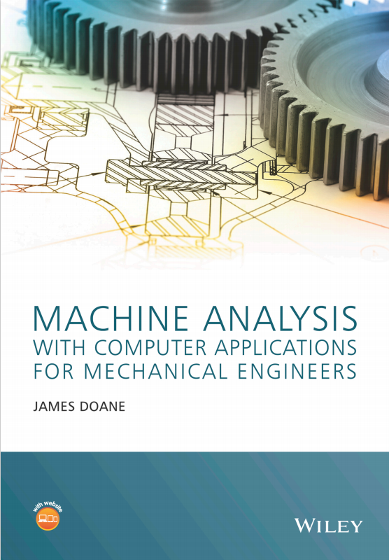 Book cover: Machine analysis with computer applications for mechanical engineers