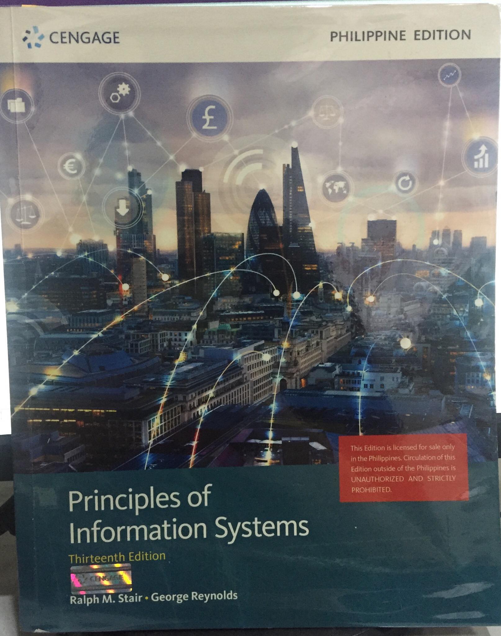 Book cover: Principles of information systems