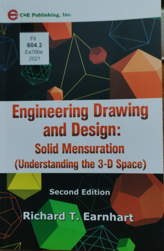 Book cover: Engineering drawing and design: solid mensuration (understanding the 3-D space)